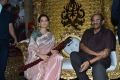 Kangana Ranaut, KV Vijayendra Prasad @ Manikarnika Movie Trailer Launch Stills