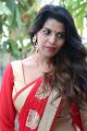 Model Manisha Pillai in Red Saree Photos