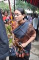 Saranya at Manivannan Passed Away Stills