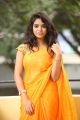 Telugu Actress Manjari Hot Photos in Yellow Saree
