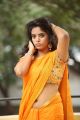 Actress Manjari Hot in Yellow Saree Photos