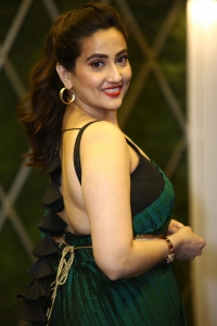 Anchor Manjusha Hot Green Saree Photos