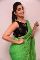 Telugu Anchor Manjusha Green Saree Photos