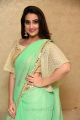 Actress Manjusha New Saree Stills @ Suvarna Sundari Trailer Launch