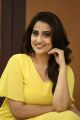 Telugu TV Anchor Manjusha Pics in Yellow Frock