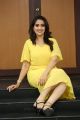 Telugu Anchor Manjusha Pics in Yellow Frock