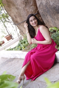 Anchor Manjusha Red Pink Dress Pics @ Thank You Movie Press Meet