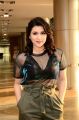 Actress Mannara Chopra in Hot Black Dress Pics @ Hi Life Exhibition