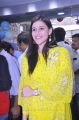 Actress Mannara Chopra in Yellow Dress Pics @ Samsung S8 Mobile Launch