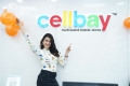 Actress Mannara Chopra launches Xiaomi Mi 10i Smartphone at Cellbay Gachibowli Store Photos