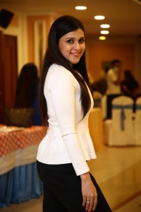 Actress Mannara Chopra New Pics @ Santosham Awards 2021 Curtain Raiser