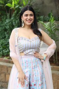 Actress Mannara Chopra New Stills @ Tiragabadara Saami Success Meet