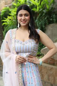 Actress Mannara Chopra Stills @ Tiragabadara Saami Movie Success Meet