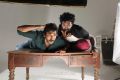 Aadhi, Daniel Annie Pope in Maragatha Naanayam Movie Stills