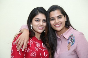 Bandhavi Sridhar, Kavya Kalyanram @ Masooda Movie Press Meet Stills