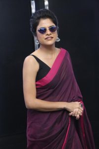 Fighter Raja Movie Actress Maya Krishnan Saree Photos