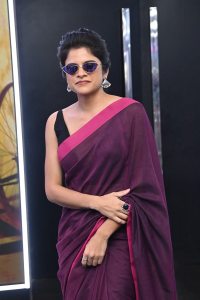 Actress Maya Krishnan Saree Photos @ Fighter Raja Teaser Launch