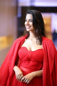 Actress Meenakshi Chaudhary New Pics in Hot Red Dress