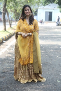 Actress Meenakshi Chaudhary Pics @ Vishwak Sen Movie Opening