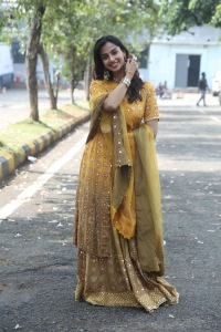 Actress Meenakshi Chaudhary Pics @ Vishwak Sen Movie Opening