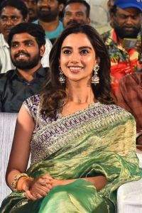 Meenakshi Chaudhary Saree Stills @ Sankranthiki Vasthunam Trailer Launch