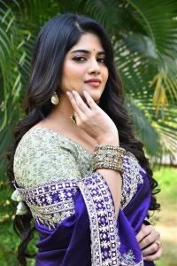 Vikkatakavi Actress Megha Akash Saree Stills