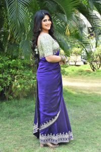 Vikkatakavi Actress Megha Akash Saree Stills