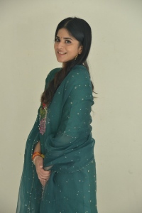 Telugu Actress Megha Akash in Green Salwar Kameez Pics