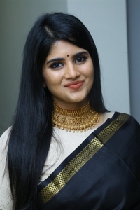 Actress Megha Akash Stills @ Manu Charitra Trailer Launch