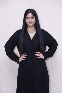 Prema Desam Actress Megha Akash in Black Dress Stills