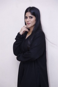 Prema Desam Actress Megha Akash in Black Dress Stills