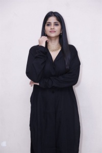 Prema Desam Actress Megha Akash in Black Dress Stills