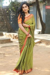 Bootcut Balaraju Movie Actress Meghalekha Kacharla Saree Stills