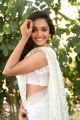 Actress Meghna Mandumula Images in White Saree