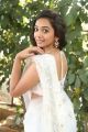 Actress Meghna Mandumula Images in White Saree