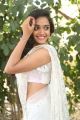 Actress Meghna Mandumula Images in White Saree