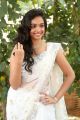 Actress Meghna Mandumula Images in White Saree