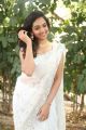 Actress Meghna Mandumula Images in White Saree