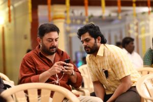 Aravind Swamy, Karthi in Meiyazhagan Movie HD Images