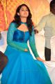 Actress Mia George Photos in Cyan Blue Churidar Dress