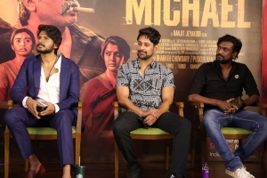 Sundeep Kishan, Varun Sandesh, Ranjit Jeyakodi @ Michael Movie Press Meet Photos