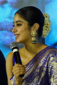 Actress Janhvi Kapoor @ Mili Movie Press Meet Hyderabad Stills