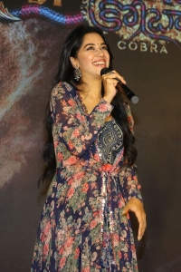 Actress Mirnalini Ravi Pictures @ Cobra Pre Release