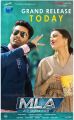 Kalyan Ram, Kajal Agarwal in MLA Movie Release Today Posters