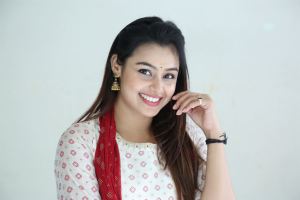 Actress Mokksha Images @ Alanati Ramachandrudu Movie Interview