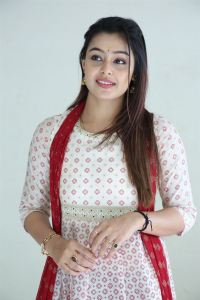 Actress Mokksha Images @ Alanati Ramachandrudu Movie Interview