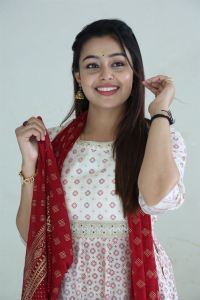 Alanati Ramachandrudu Heroine Mokksha Interview Images