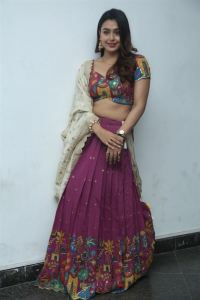 Actress Mokksha Pictures @ Alanati Ramachnadrulu Movie Press Meet