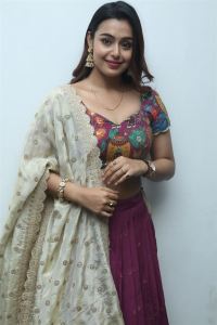 Actress Mokksha Pictures @ Alanati Ramachnadrulu Movie Press Meet