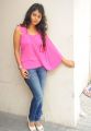 Monal Gajjar in Pink Sleeveless Top and Jeans
